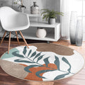 Minimalist Abstract Round Rug