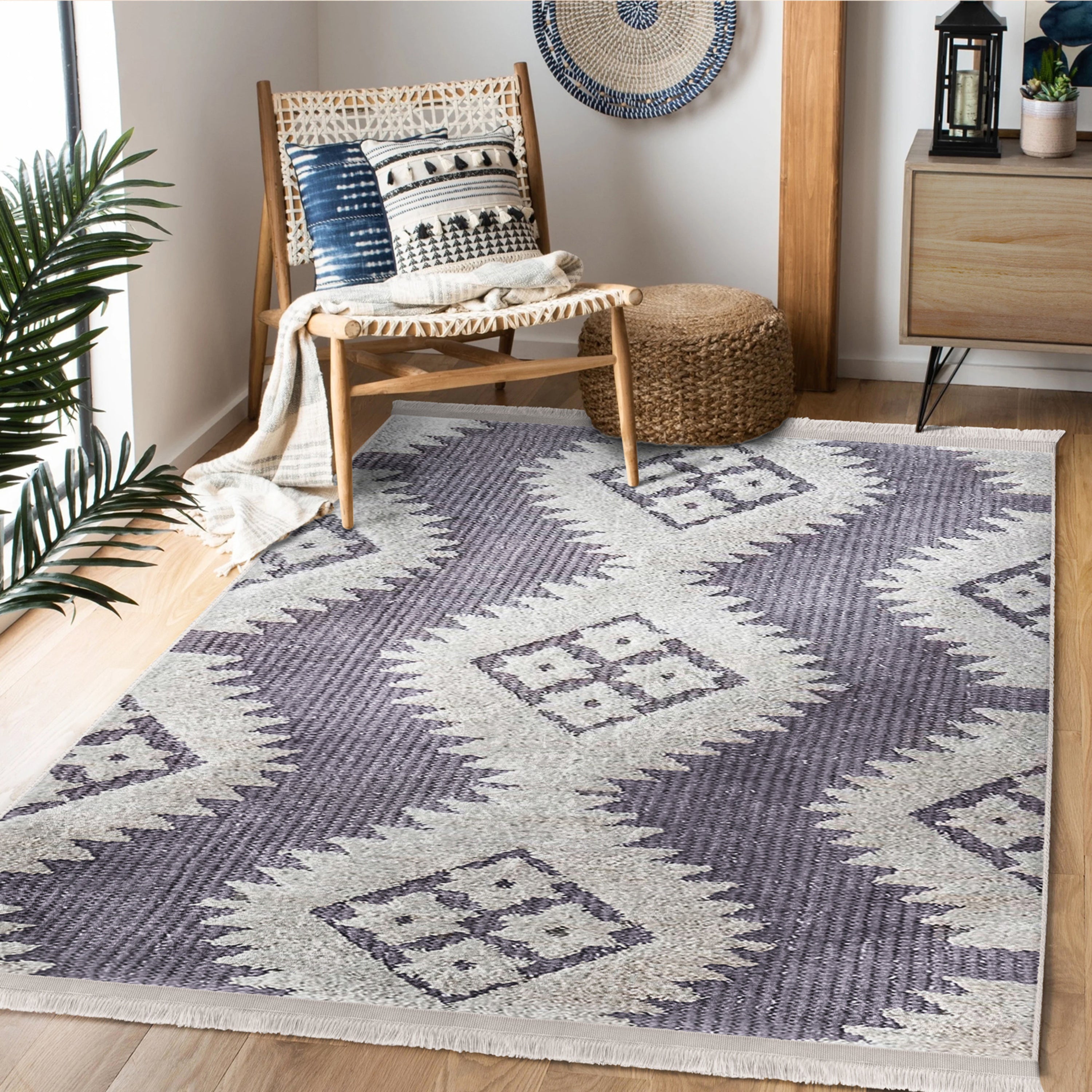 Classic Cozy Washable Area Rug
