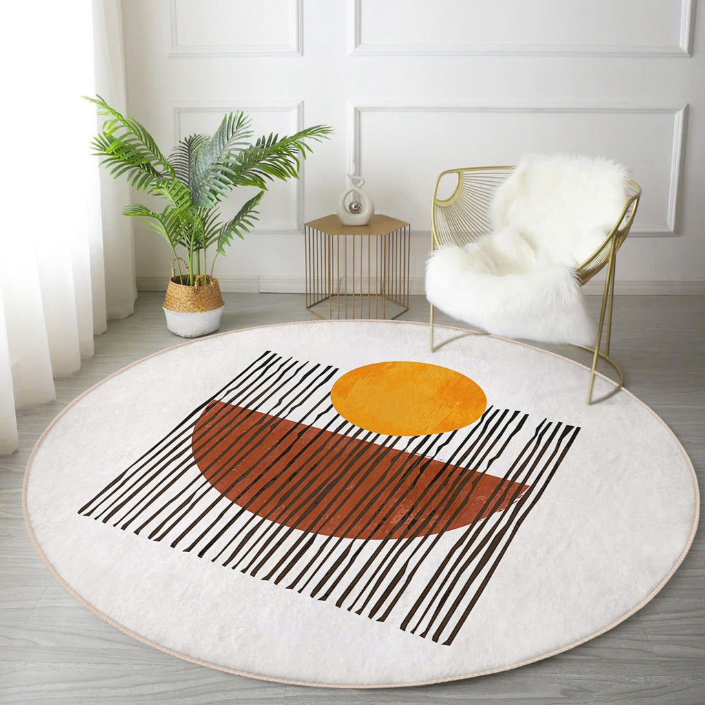 Minimalist Decorative Round Rug