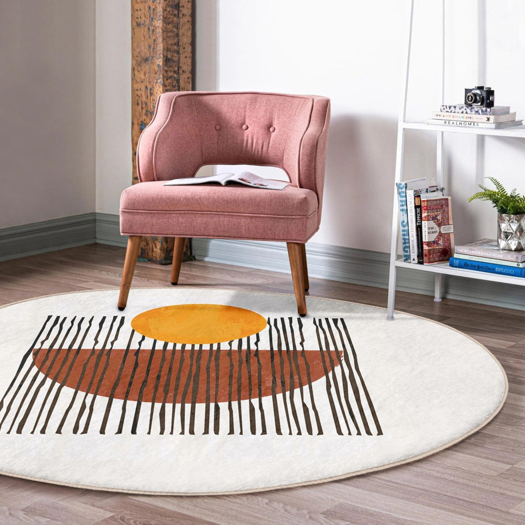Minimalist Decorative Round Rug