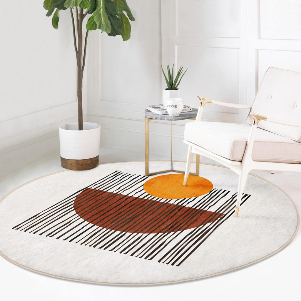 Minimalist Decorative Round Rug