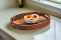 Acacia Wood Oval Decorative Display Tray