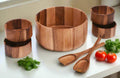 Acacia Wood Extra Large Centerpiece Bowl Set – 7 Piece