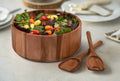 Acacia Wood Extra Large Centerpiece Bowl with Servers