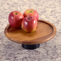 Acacia Wood Pedestal Display Stand – Small