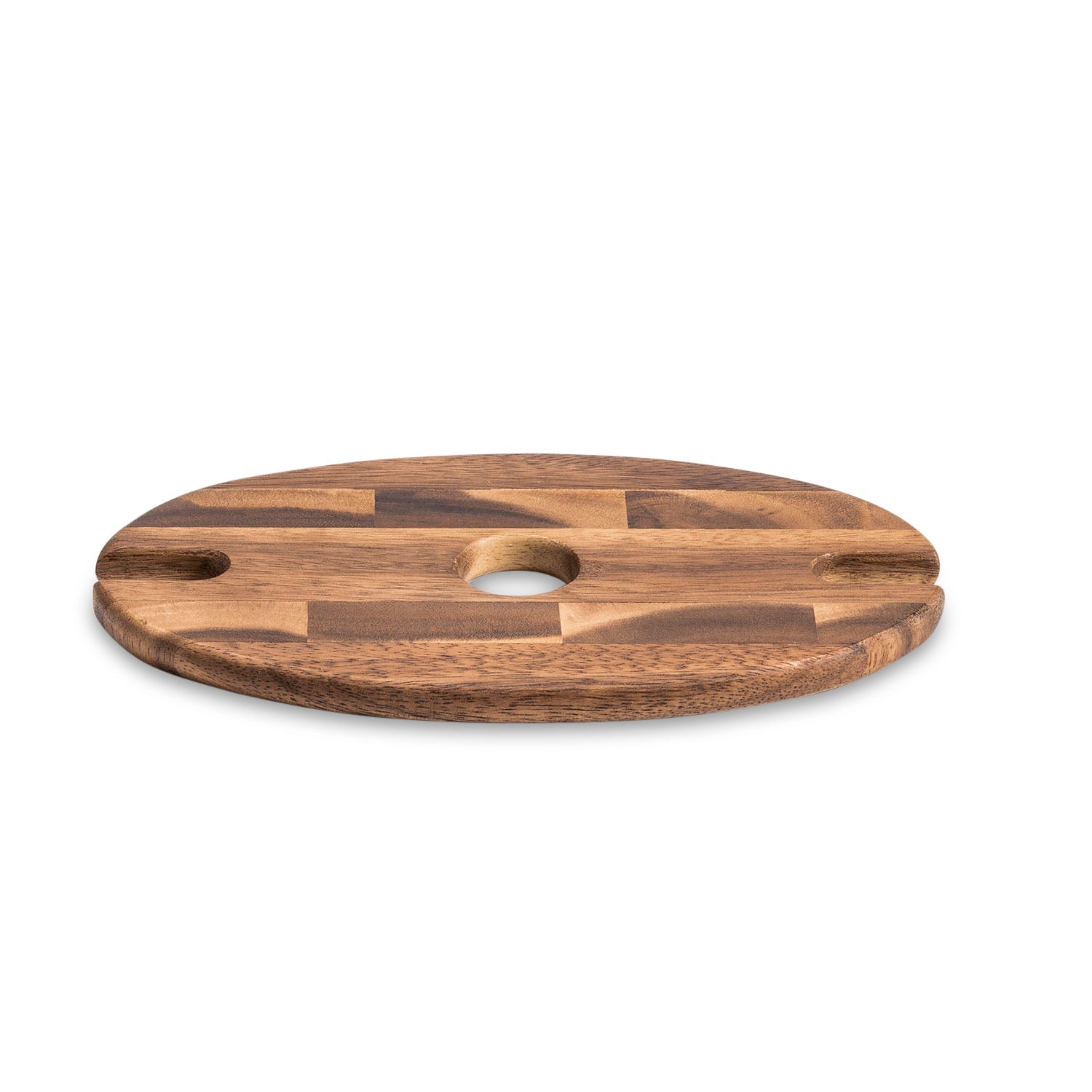 Acacia Wood Wine Glass Display Caddy