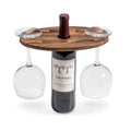 Acacia Wood Wine Glass Display Caddy
