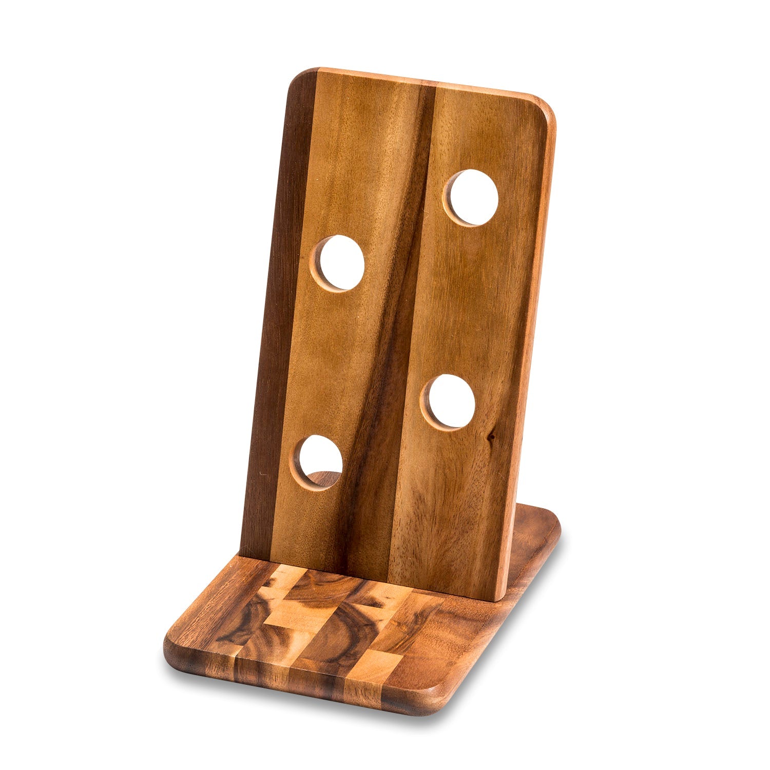 Acacia Wood Floating Wine Bottle Display