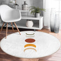 Moon Pattern Round Rug