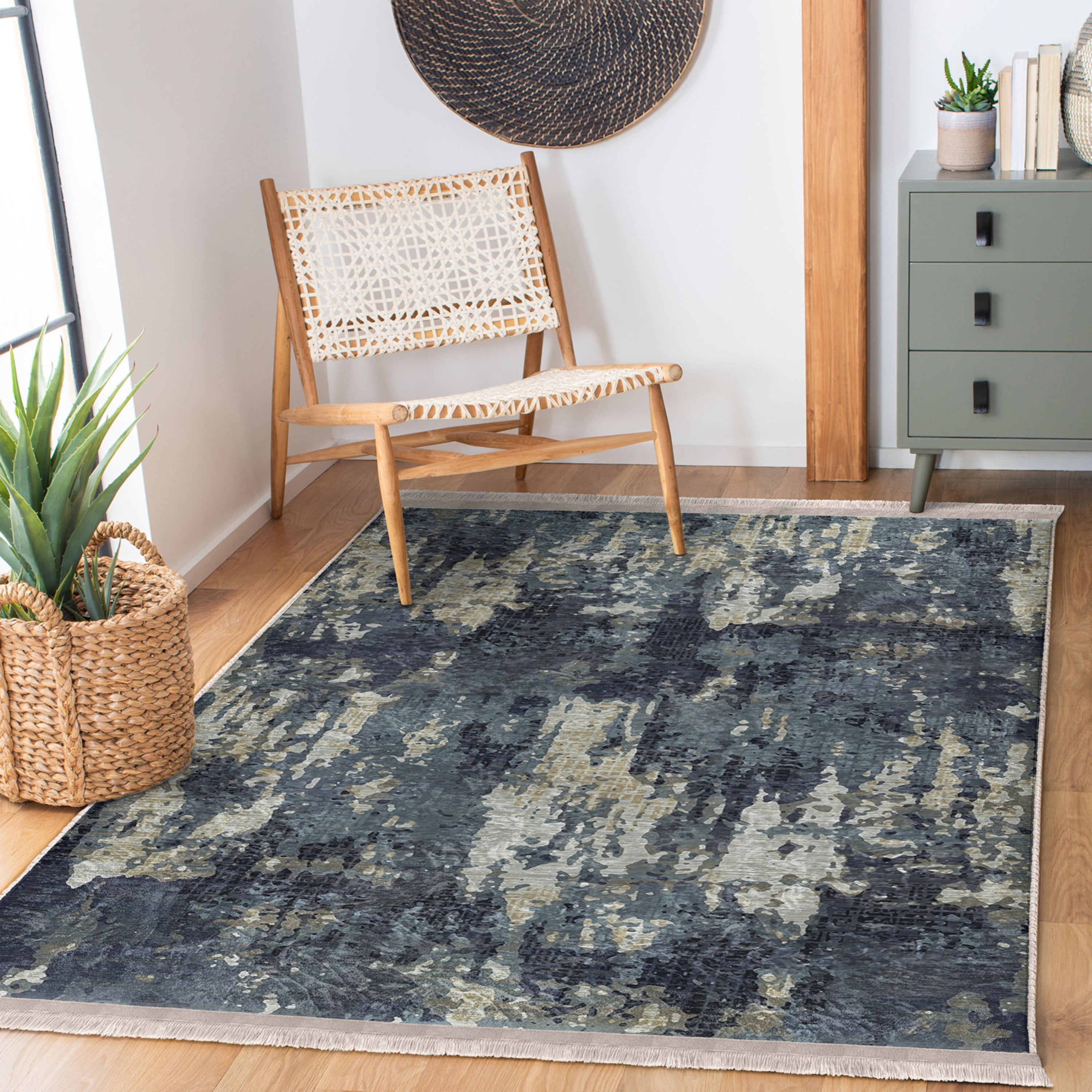 Vintage Style Washable Area Rug