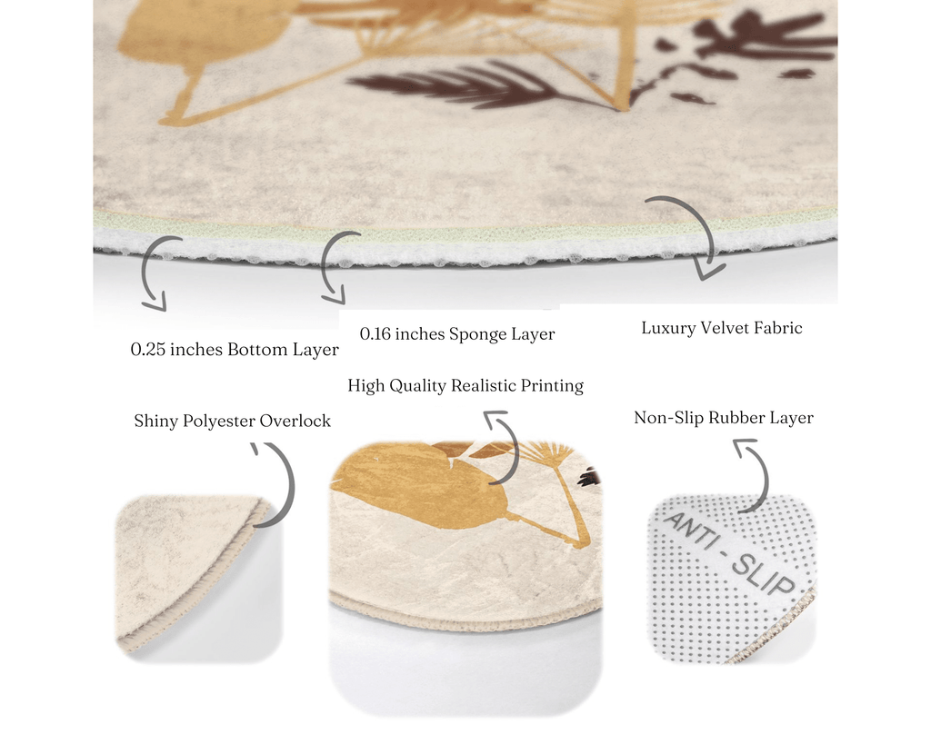 Boho Circle Area Rug