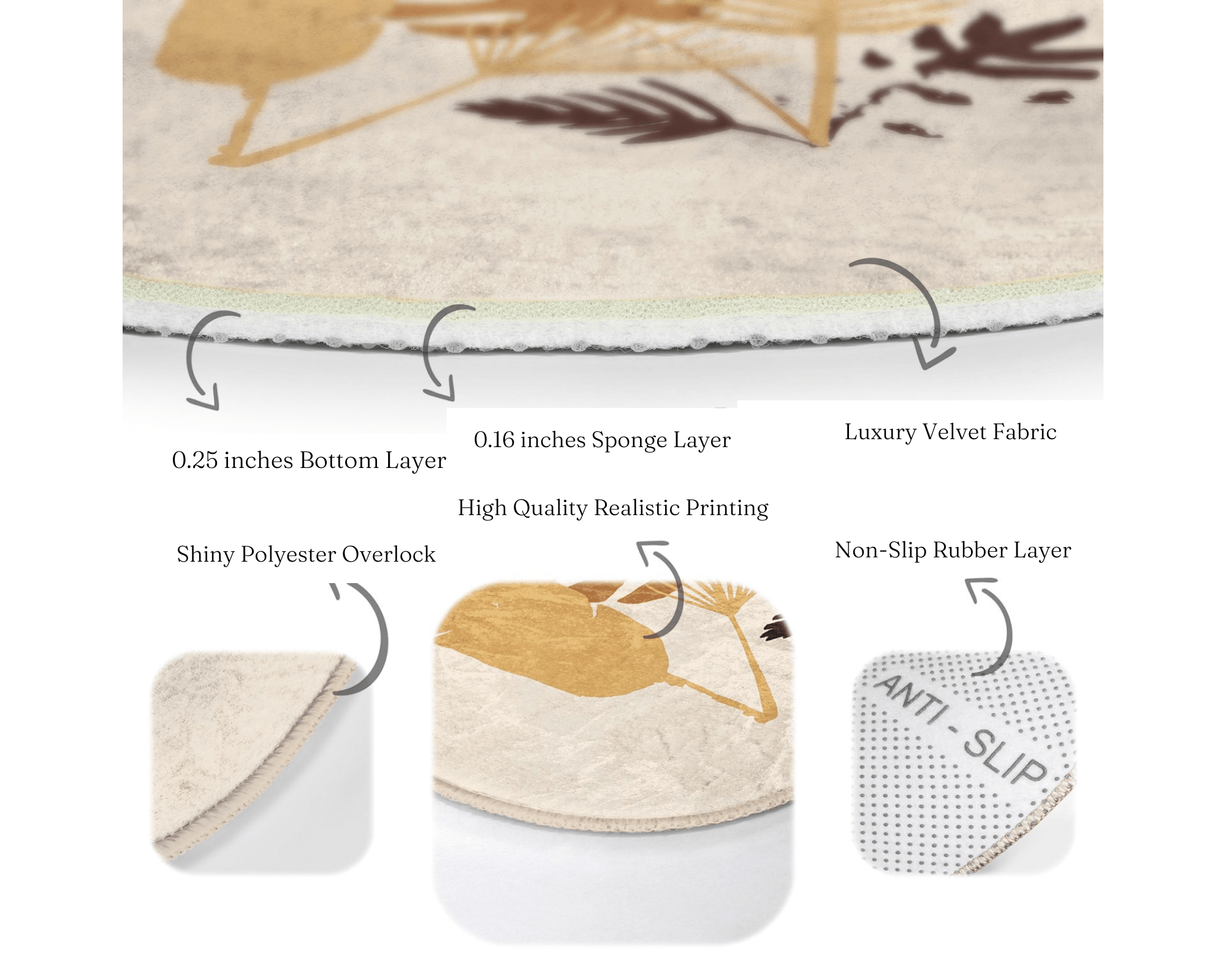 Boho Circle Area Rug
