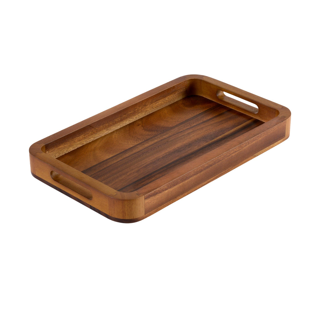 Acacia Wood Rectangular Decorative Tray