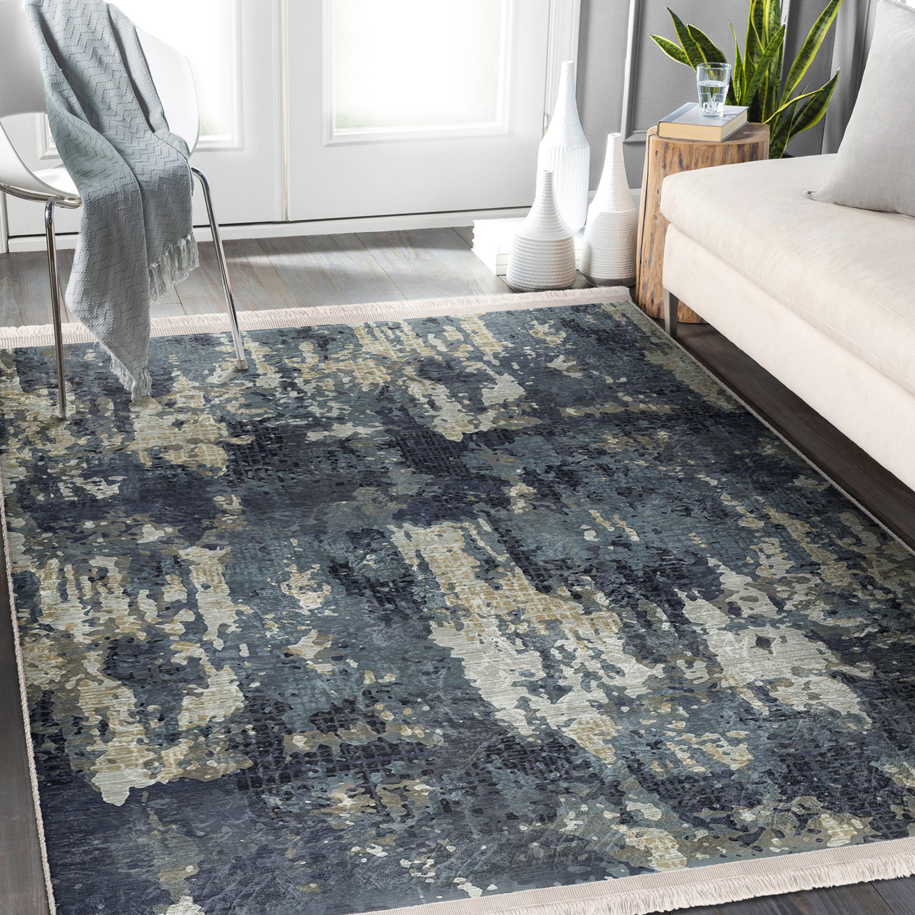 Vintage Style Washable Area Rug