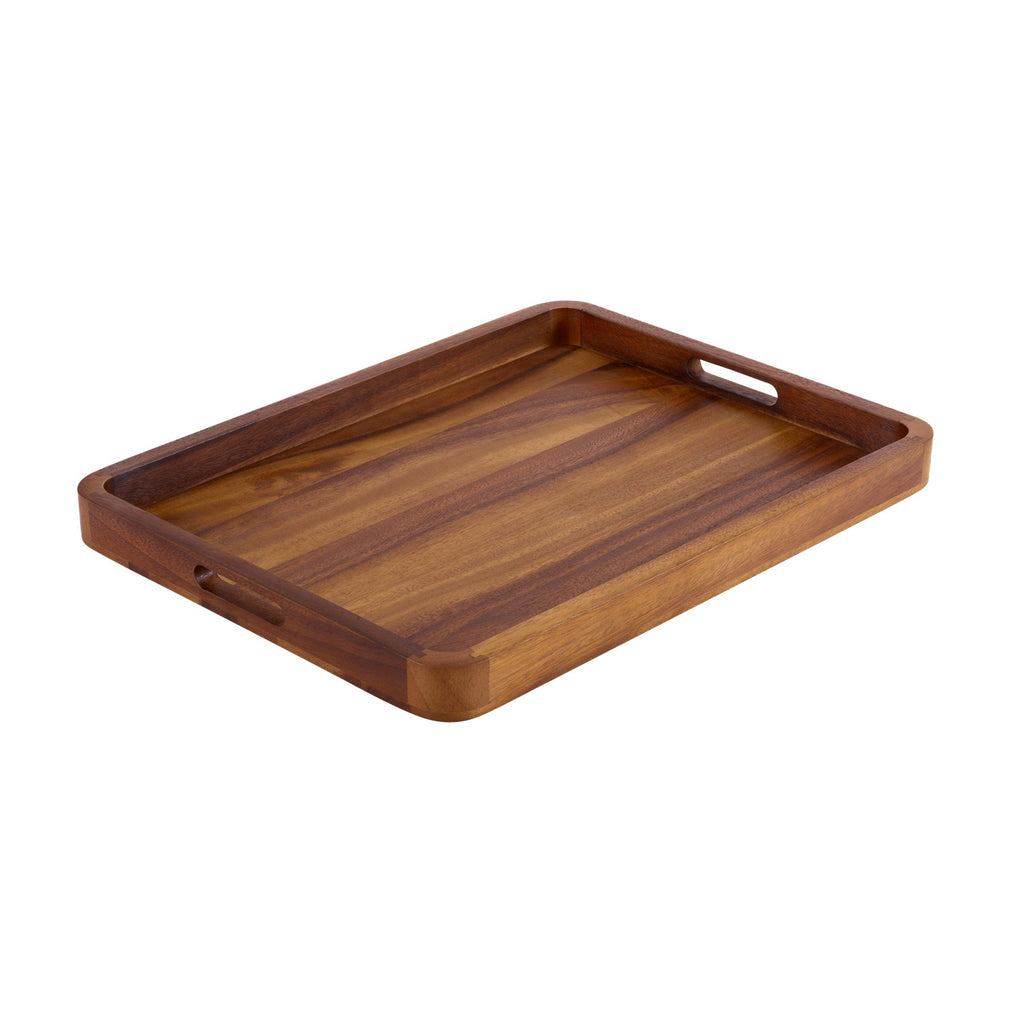 Acacia Wood Rectangular Decorative Tray