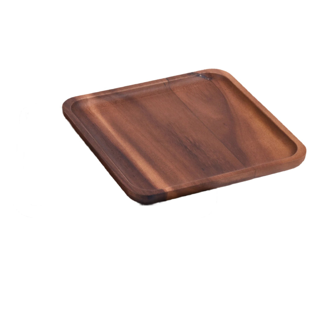 Acacia Wood Square Decorative Accent Plates