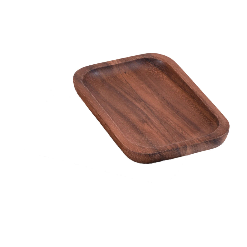 Acacia Wood Rectangular Decorative Accent Plates