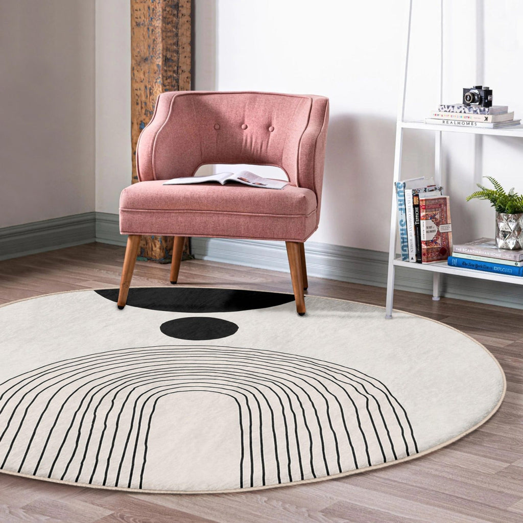 Abstract Circle Area Rug