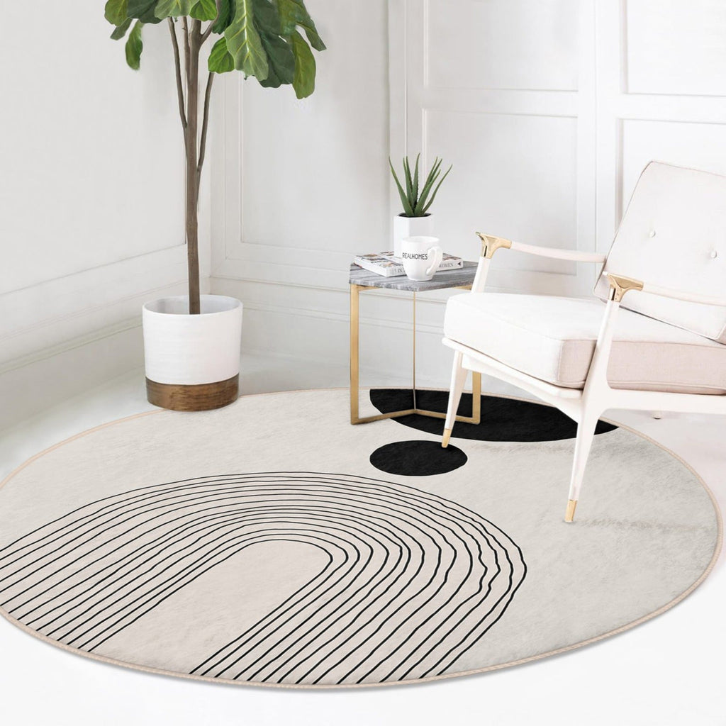 Abstract Circle Area Rug
