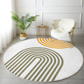 Boho Abstract Round Area Rug