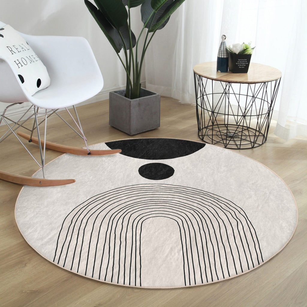 Abstract Circle Area Rug
