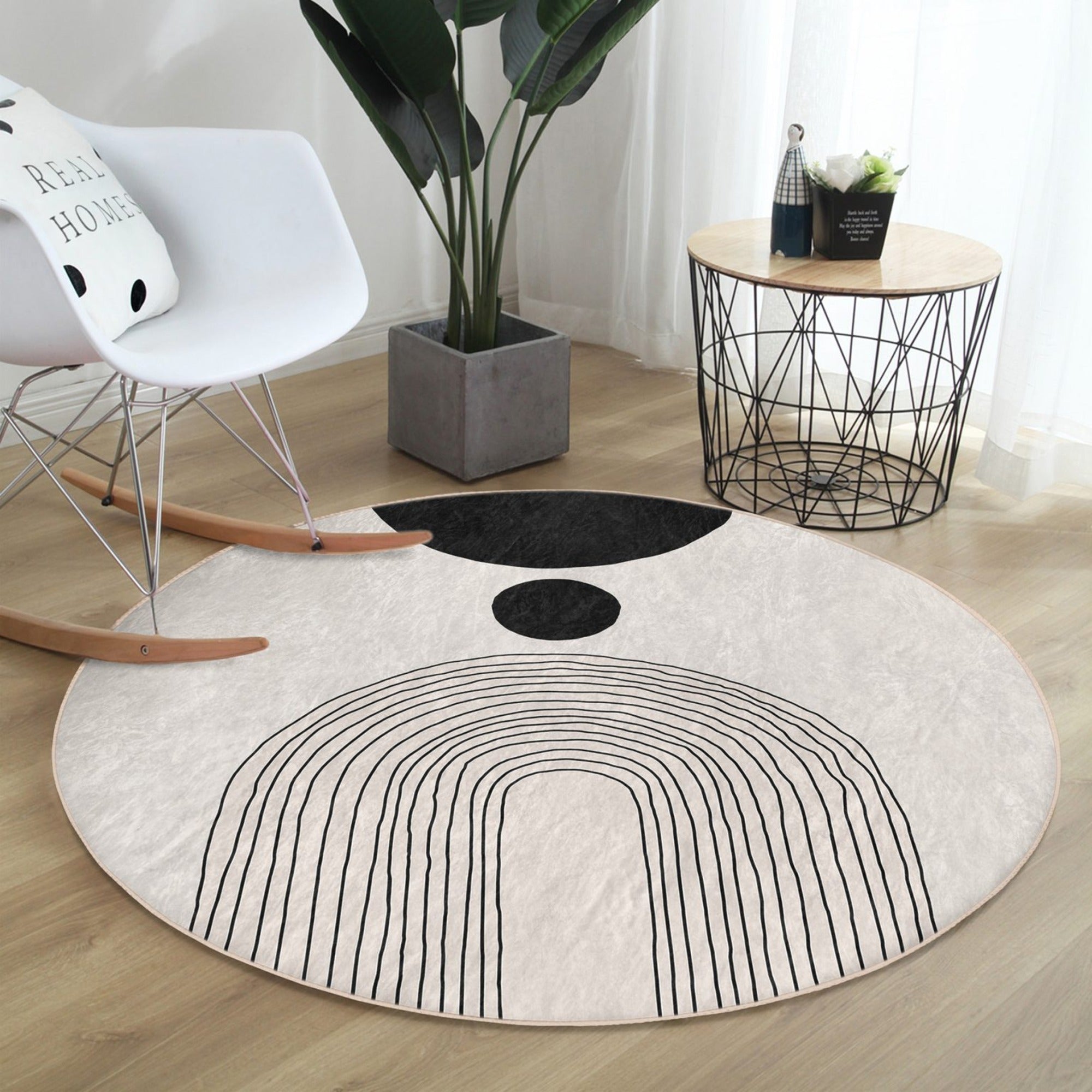 Abstract Circle Area Rug