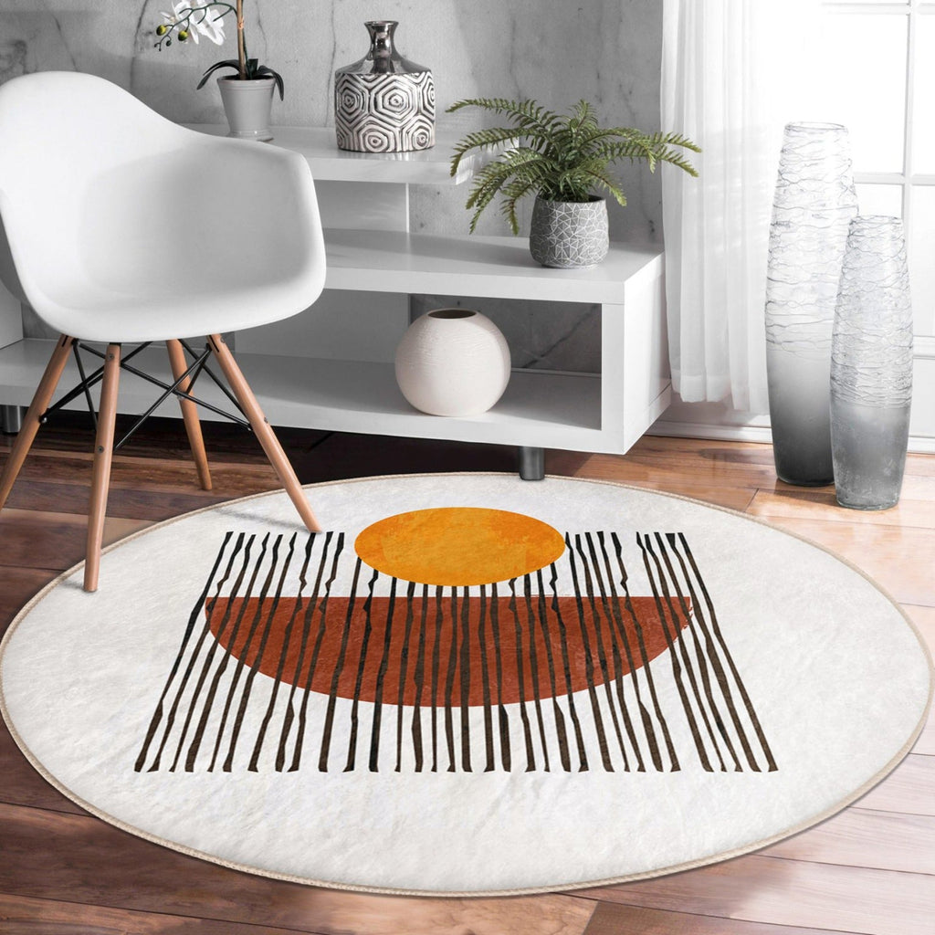Minimalist Decorative Round Rug
