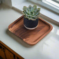 Acacia Wood Square Decorative Accent Plates