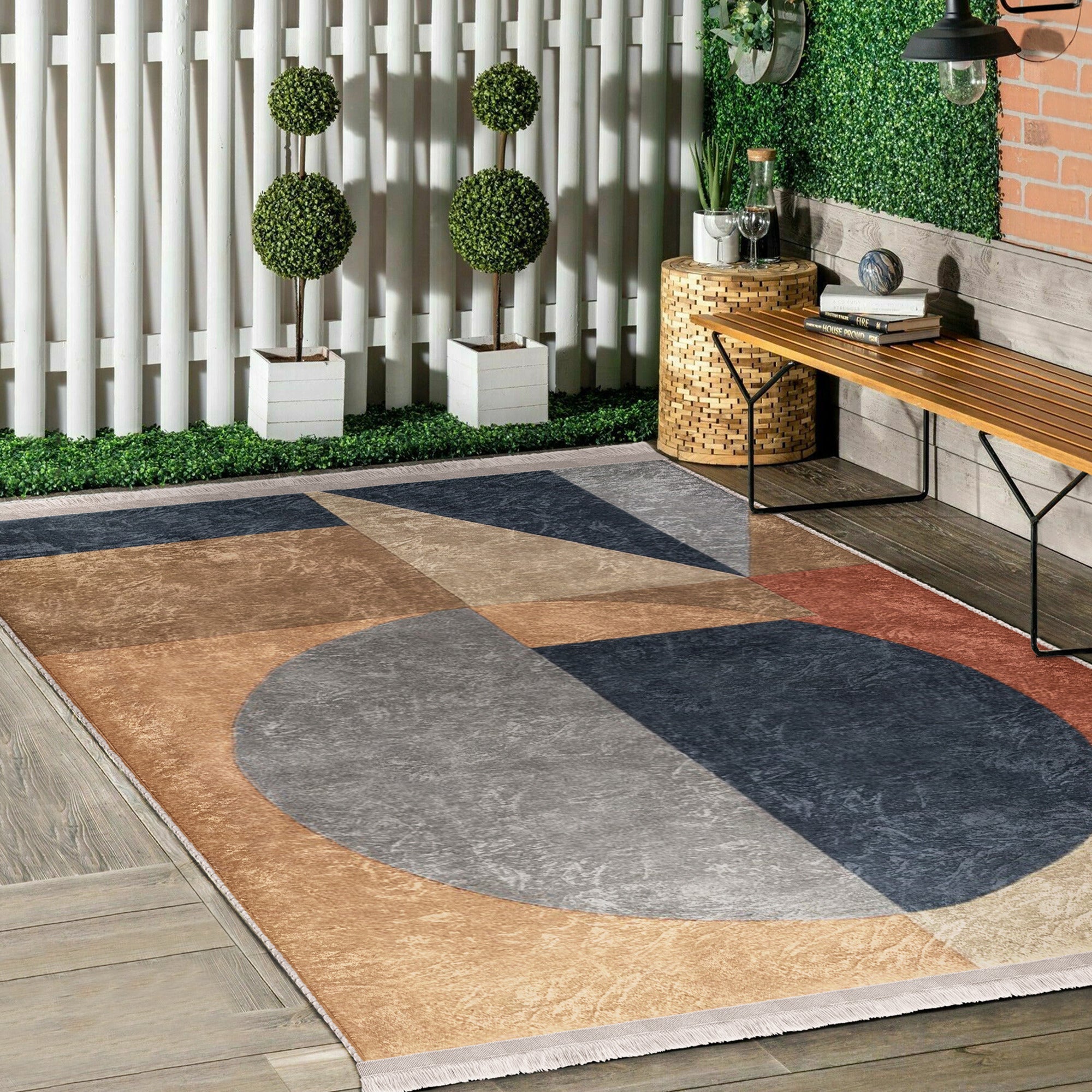 Boho Washable Area Rug