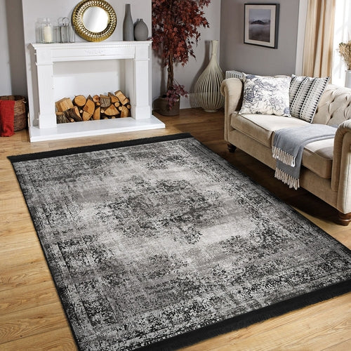 Modern Neutral Washable Area Rug