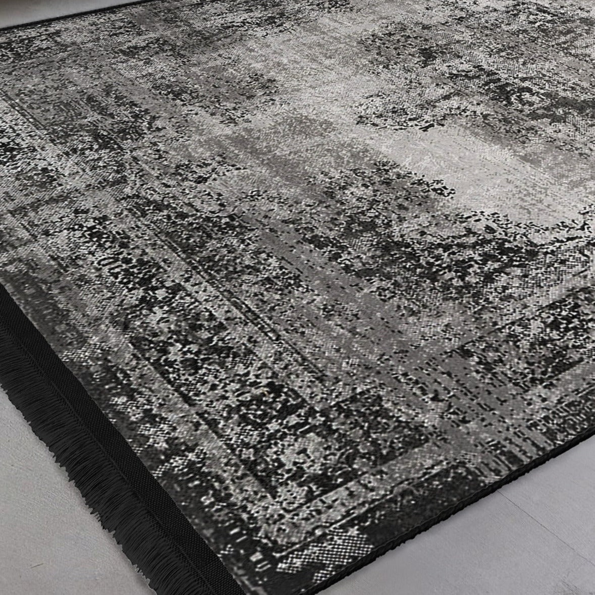 Modern Neutral Washable Area Rug