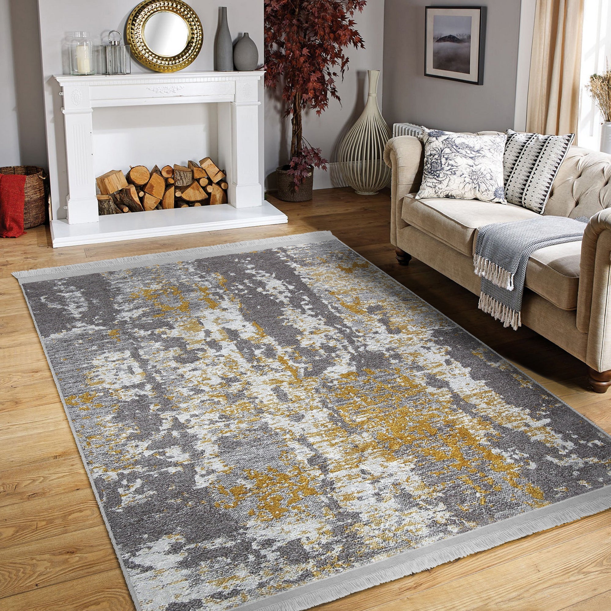 Antique Style Washable Area Rug