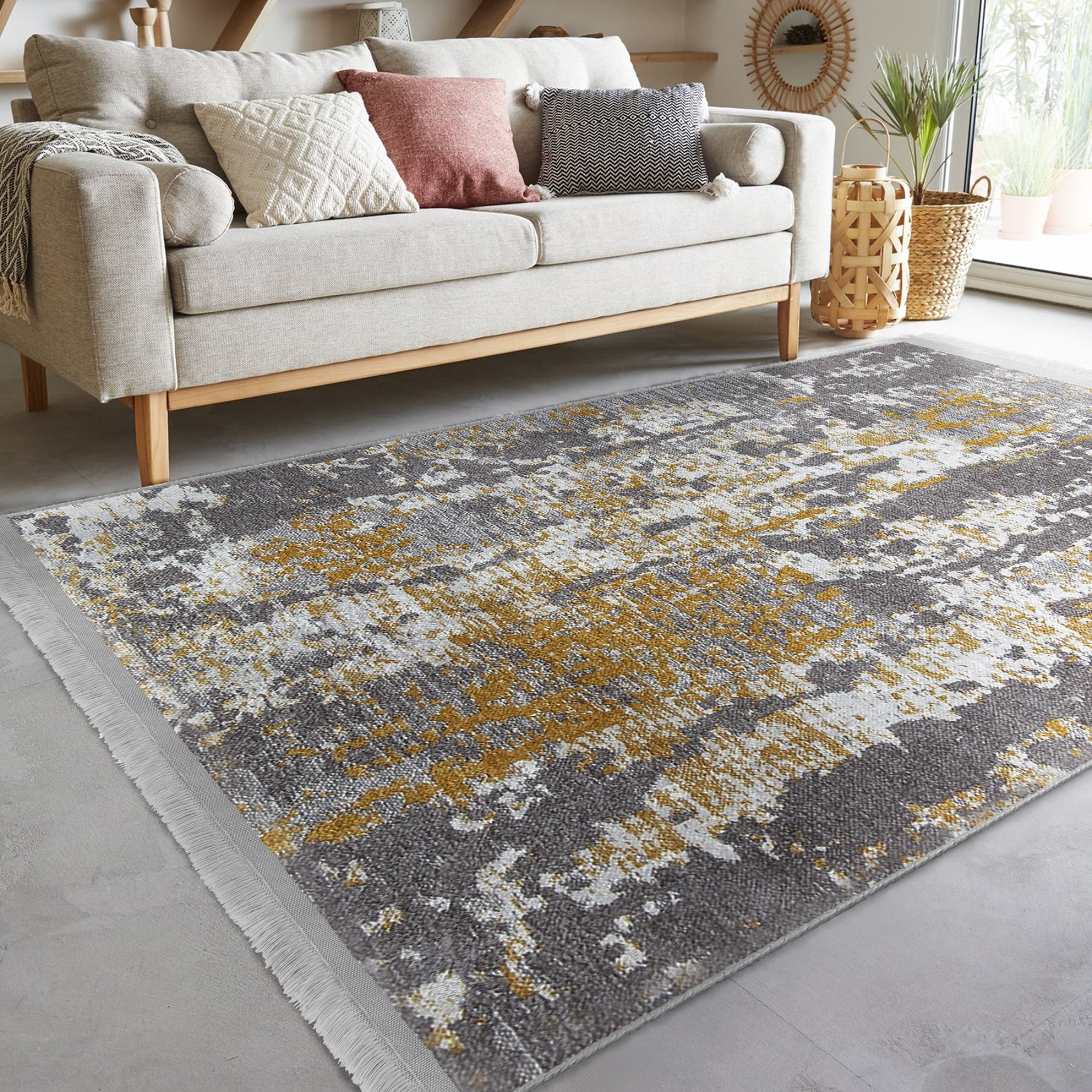 Antique Style Washable Area Rug