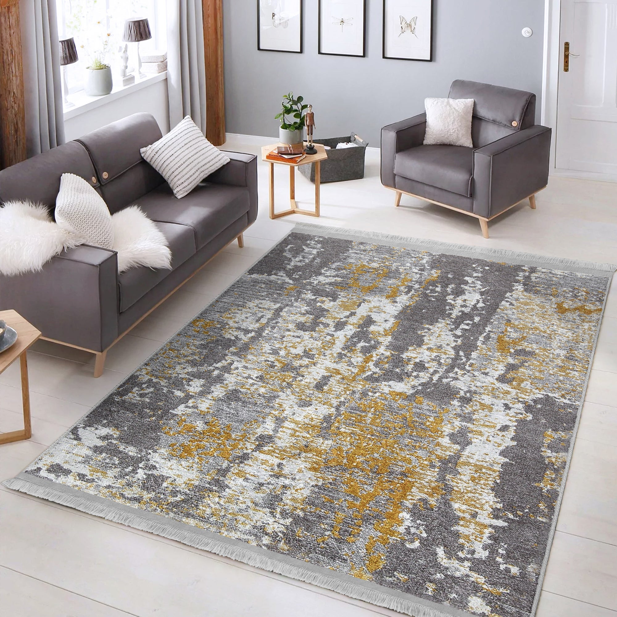 Antique Style Washable Area Rug