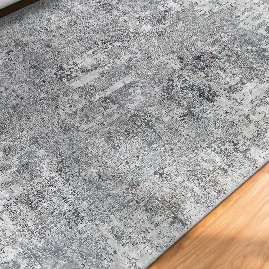 Grey Bedroom Washable Area Rug