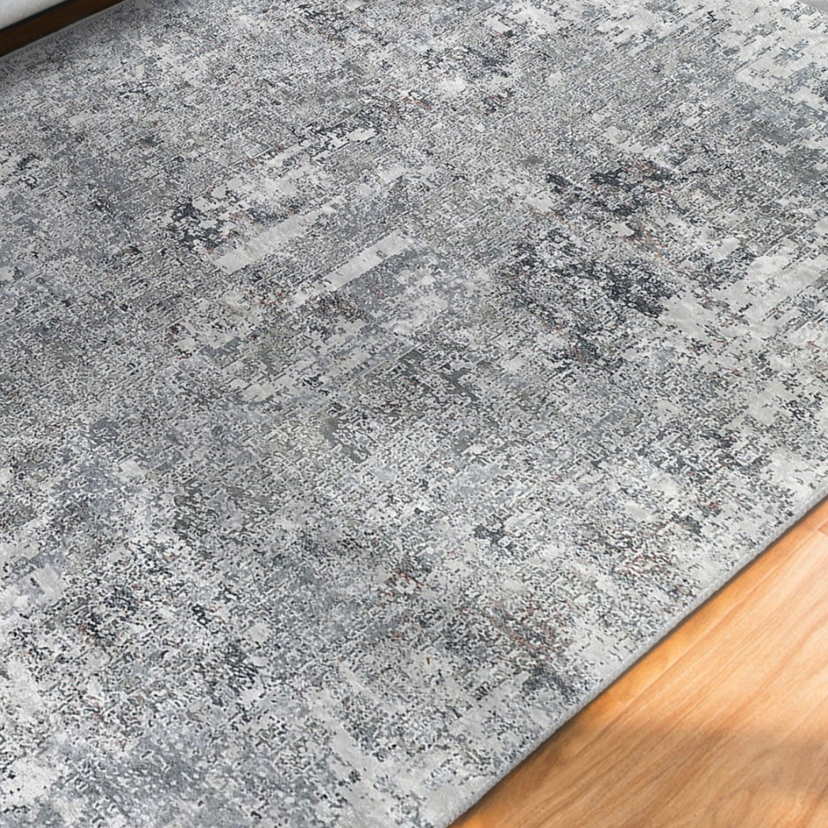 Grey Bedroom Washable Area Rug