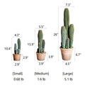 Faux Cactus in Brown Pot