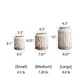 Distressed White Ceramic Vase