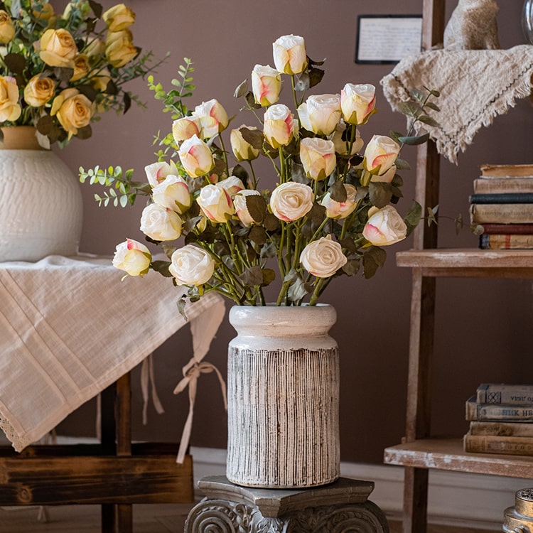 Faux Dry Rose Stem