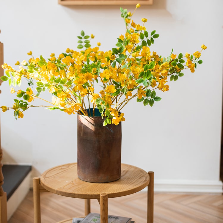 Rust Art Glass Vase
