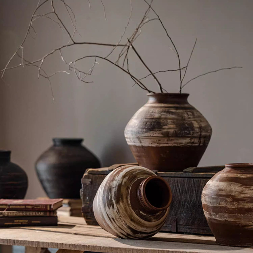 Wabi-Sabi Ceramic Jar
