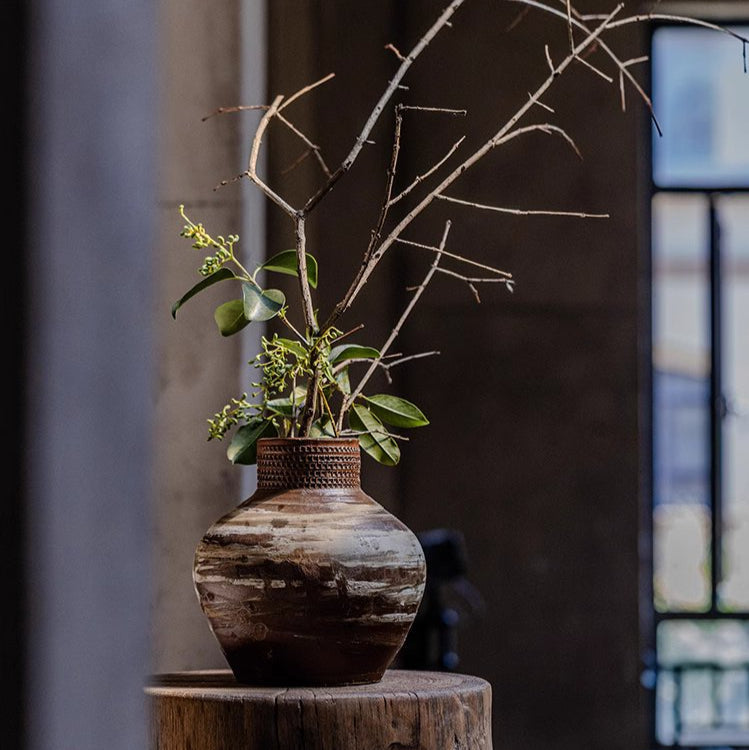 Wabi-Sabi Ceramic Jar