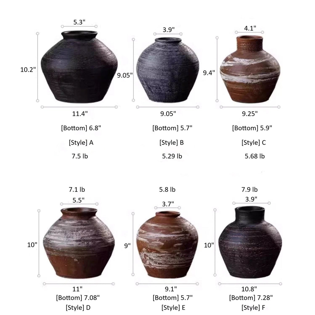 Wabi-Sabi Ceramic Jar