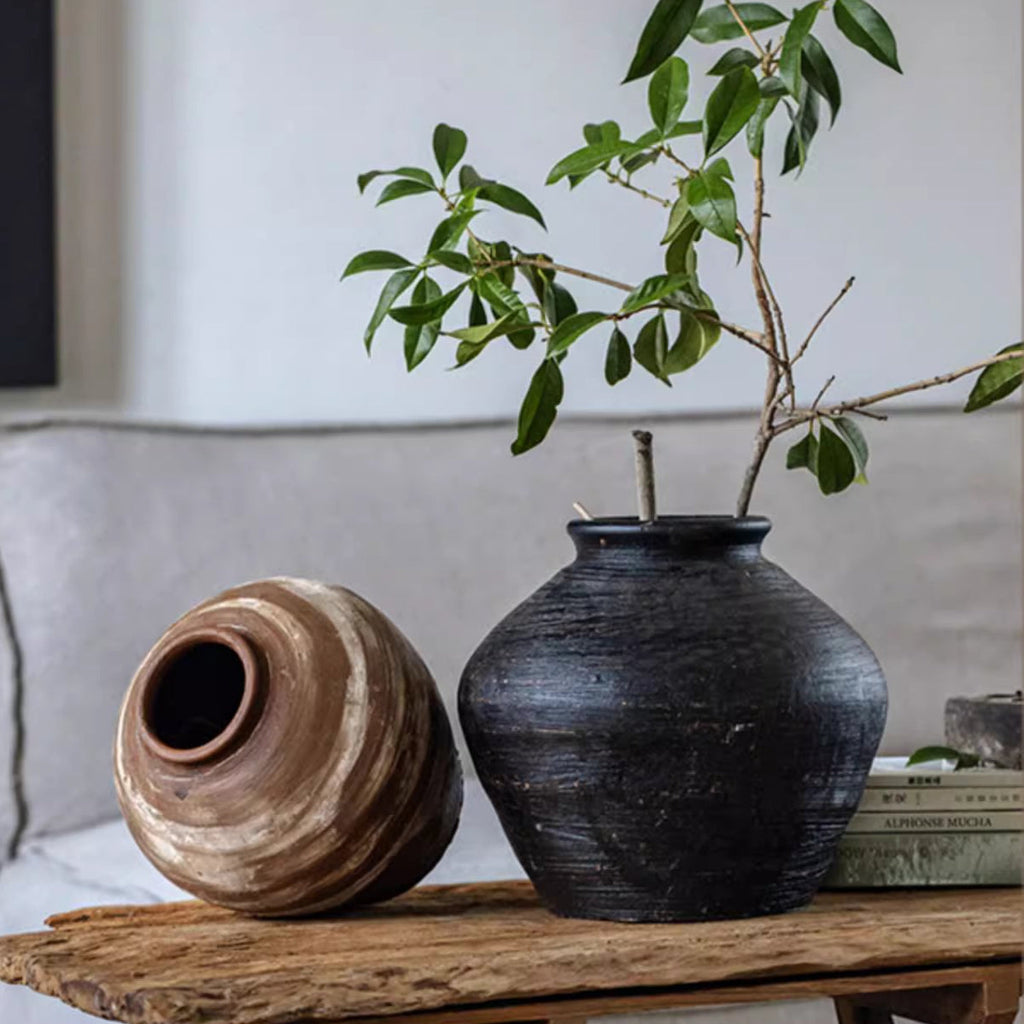 Wabi-Sabi Ceramic Jar