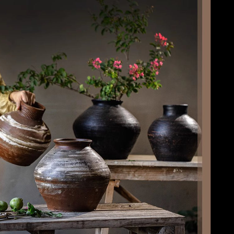 Wabi-Sabi Ceramic Jar