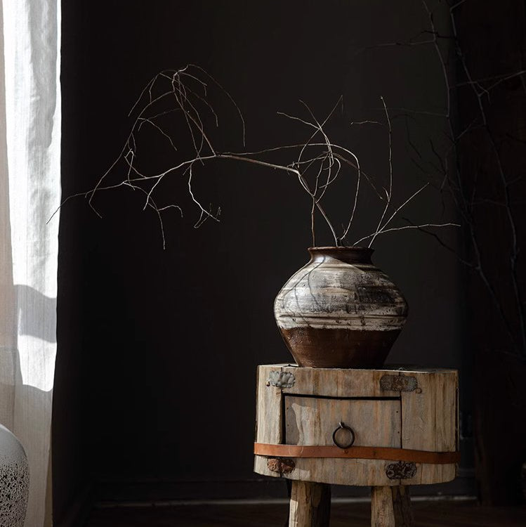 Wabi-Sabi Ceramic Jar