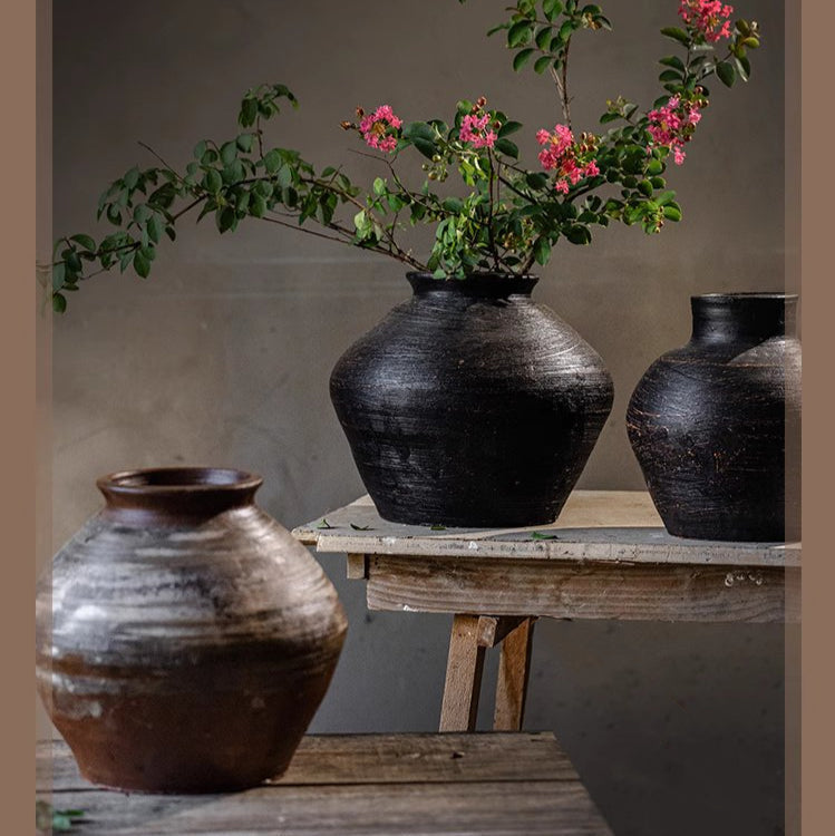 Wabi-Sabi Ceramic Jar