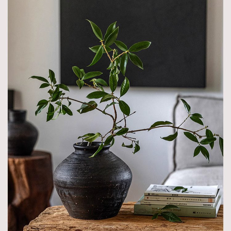 Wabi-Sabi Ceramic Jar