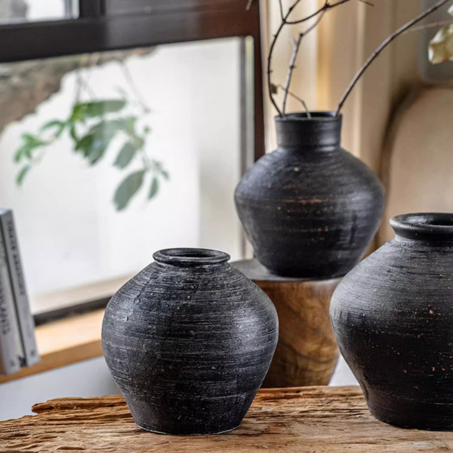 Wabi-Sabi Ceramic Jar