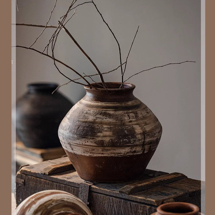 Wabi-Sabi Ceramic Jar